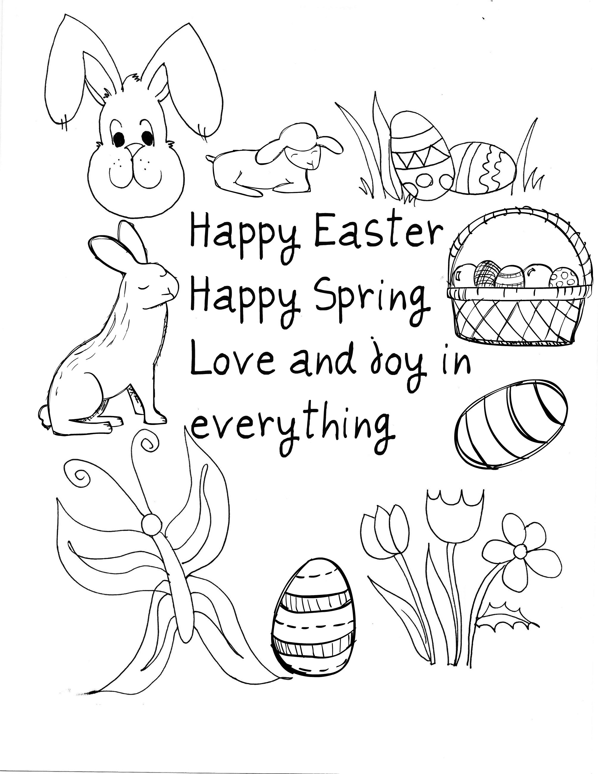Happy Easter Coloring Pages
 Happy Easter Coloring Pages Best Coloring Pages For Kids