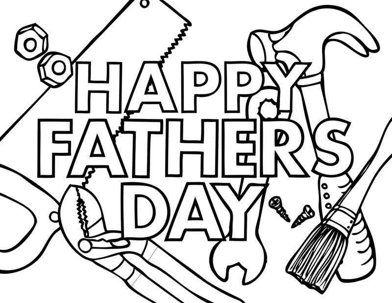 Happy Fathers Day Coloring Pages Printable
 Fathers Day Crafting The Word God