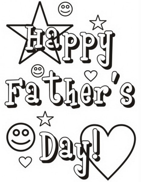Happy Fathers Day Coloring Pages Printable
 Happy Father s Day Greeting Card Coloring Pages