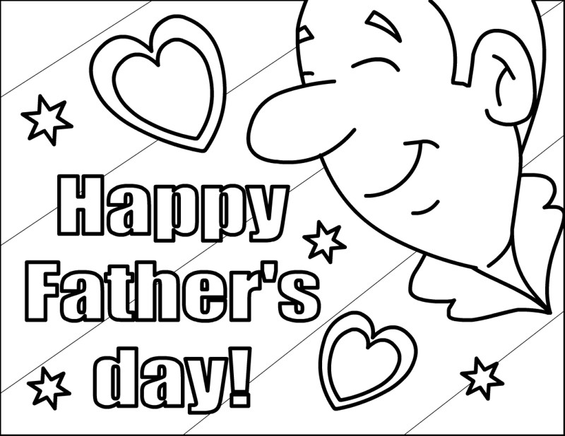 Happy Fathers Day Coloring Pages Printable
 Free Printable Happy Fathers Day Coloring Pages