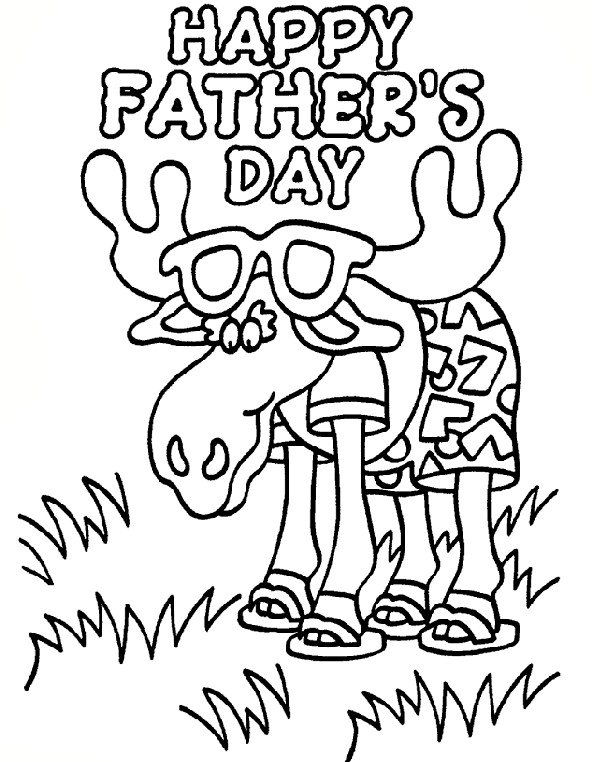 Happy Fathers Day Coloring Pages Printable
 Father s Day Relax Coloring Page