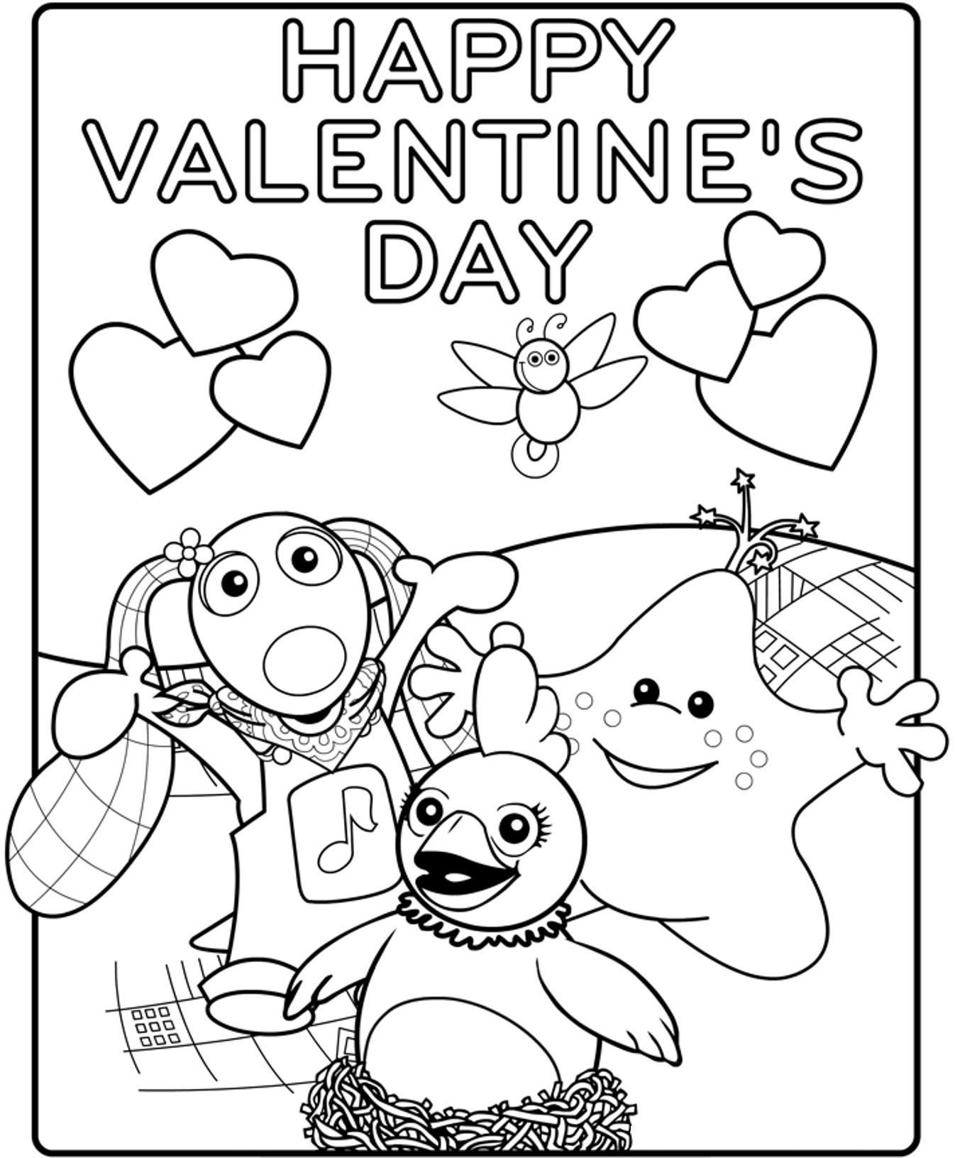 Happy Valentines Day Coloring Pages
 Printable Happy Valentines Coloring Pages Coloring Home