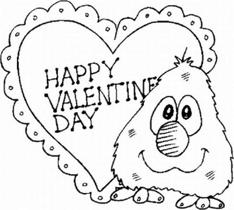 Happy Valentines Day Coloring Pages
 Free Printable Valentines Day Coloring Pages Coloring Home