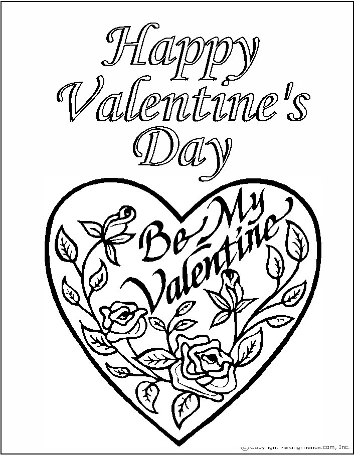 Happy Valentines Day Coloring Pages
 Valentine s Day Crafts
