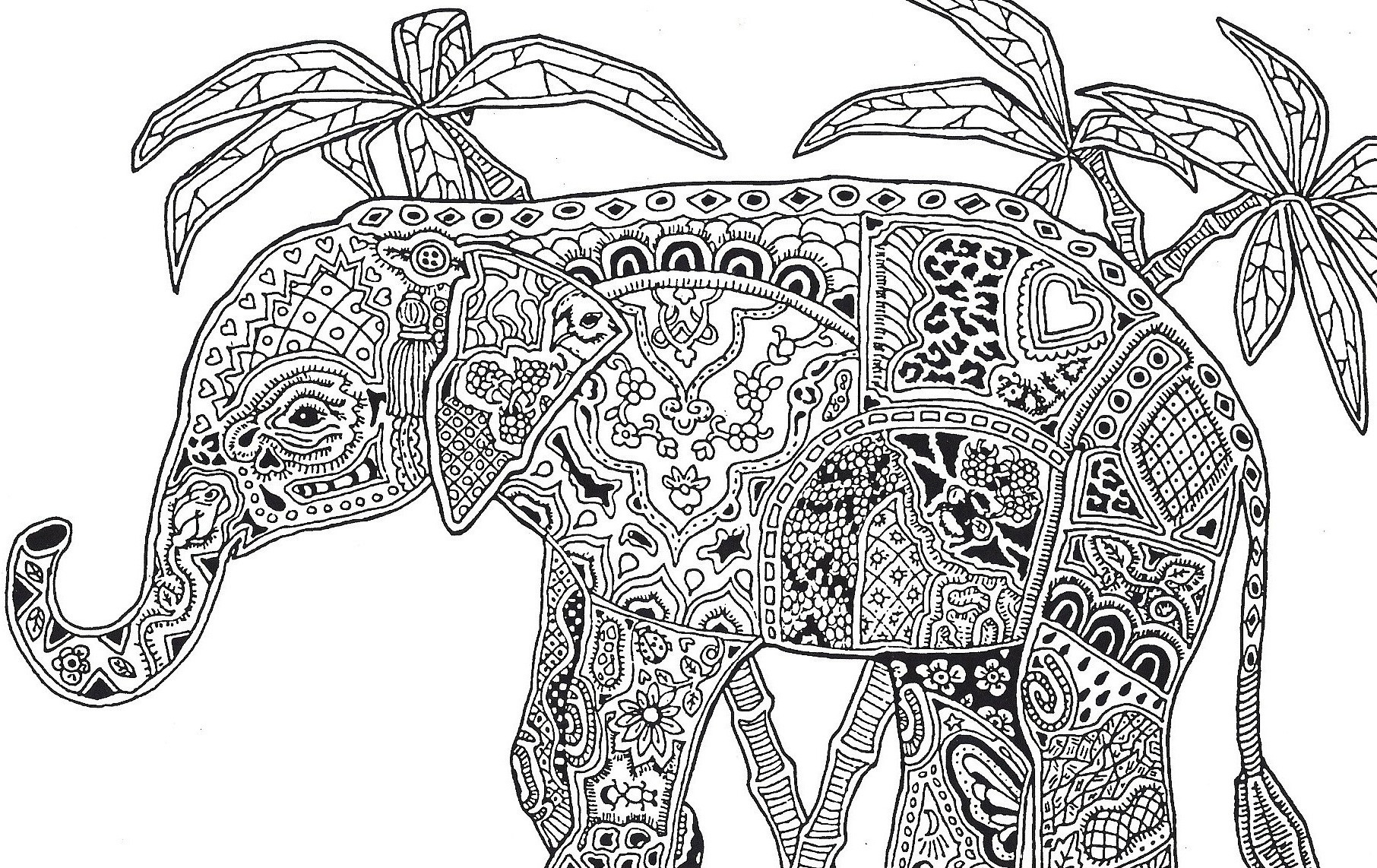 Hard Coloring Pages For Adults
 Difficult Animals Coloring Pages For Adults – Color Bros
