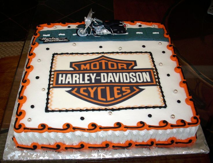 Harley Davidson Birthday Cake
 30 best images about harley cakes on Pinterest