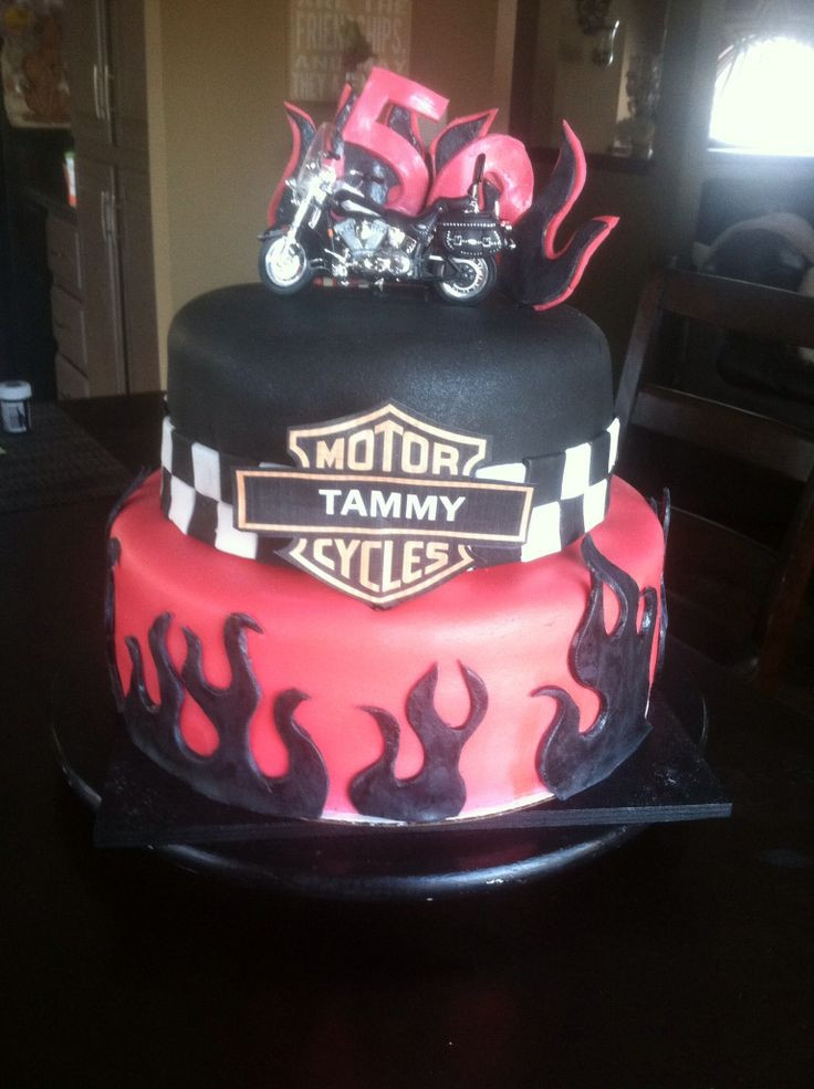 Harley Davidson Birthday Cake
 Pin Harley Davidson — Birthday Cakes Cake on Pinterest