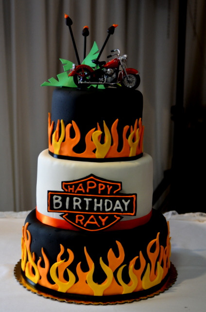 Harley Davidson Birthday Cake
 Birthday Cakes