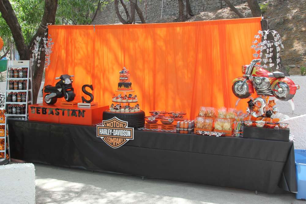 Best ideas about Harley Davidson Birthday Decorations
. Save or Pin Harley Davidson Birthday Party Ideas Now.