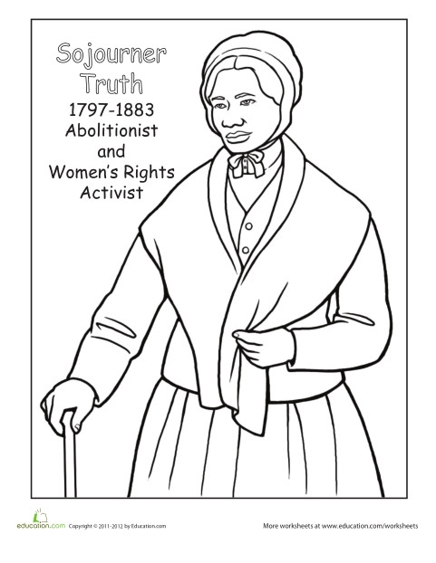 Harriet Tubman Free Coloring Sheets
 Harriet Tubman Coloring Page Coloring Home
