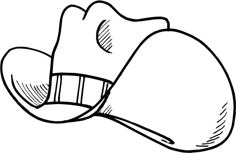 Hats Coloring Pages
 cartoon cowboy hat coloring pages for kids