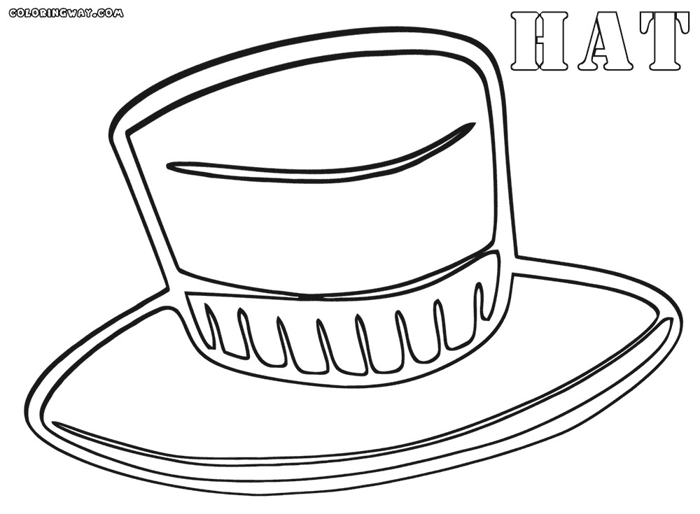 Hats Coloring Pages
 Hat coloring pages