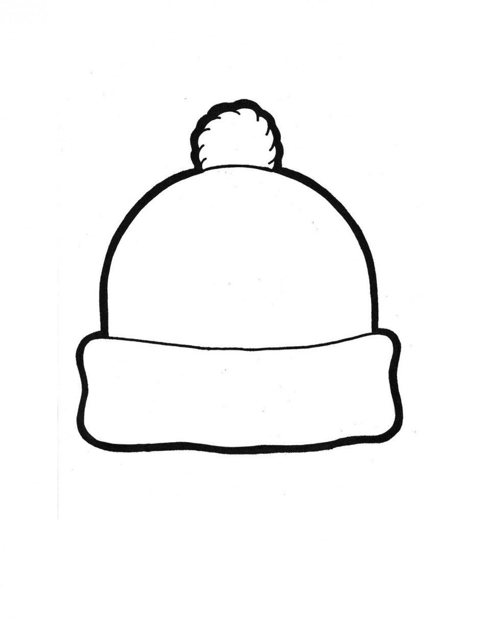 Hats Coloring Pages
 Drawn hat winter hat Pencil and in color drawn hat