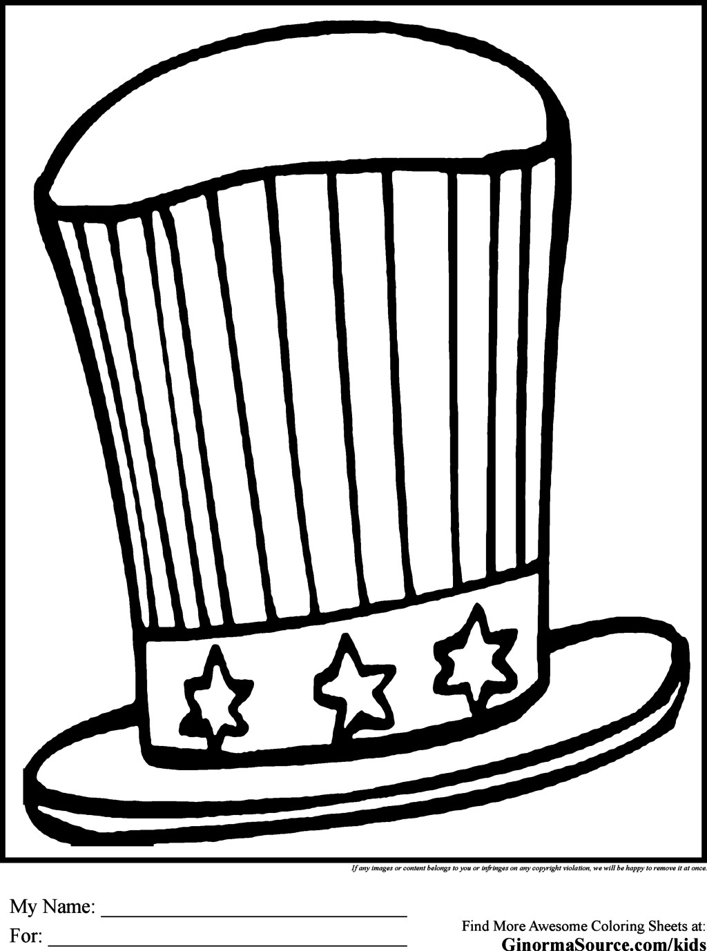 Hats Coloring Pages
 Crazy Hats Coloring Pages