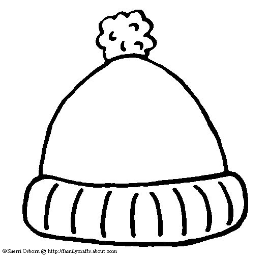 Hats Coloring Pages
 Top Hat Coloring Page