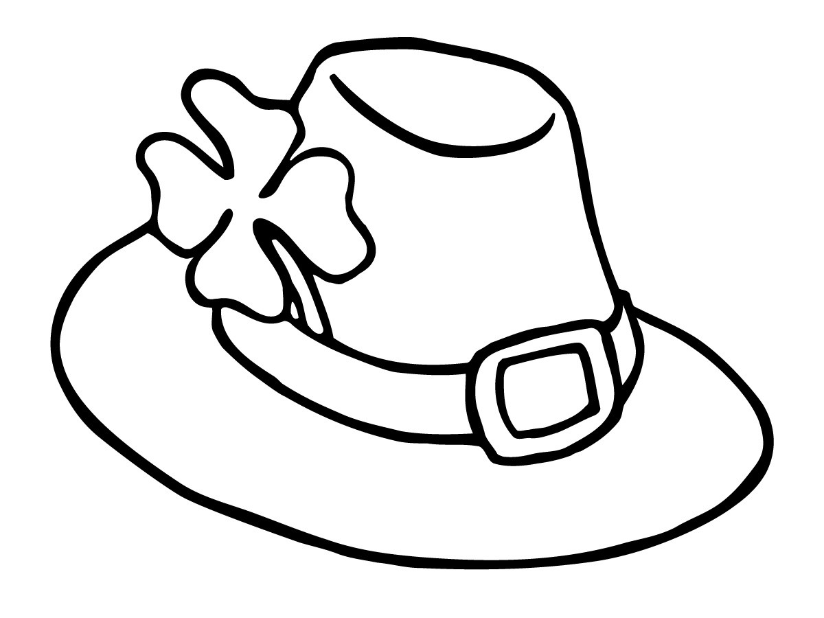 Hats Coloring Pages
 Drawn hat colouring page Pencil and in color drawn hat