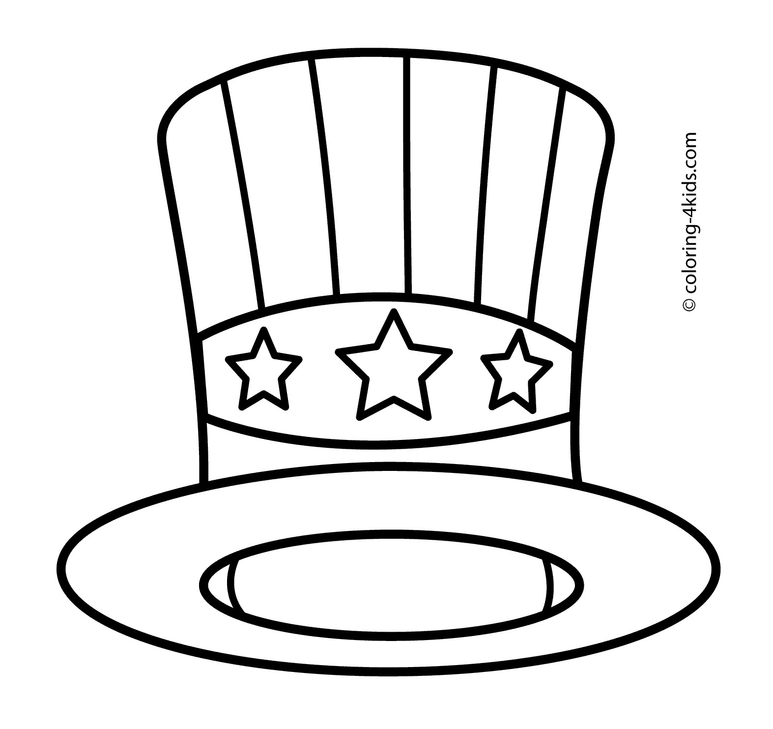 Hats Coloring Pages
 Drawn hat colouring page Pencil and in color drawn hat