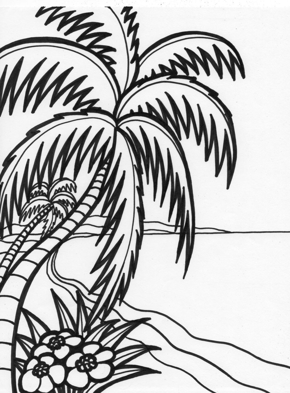 Hawaiian Coloring Pages For Teens
 Free Printable Beach Coloring Pages For Kids