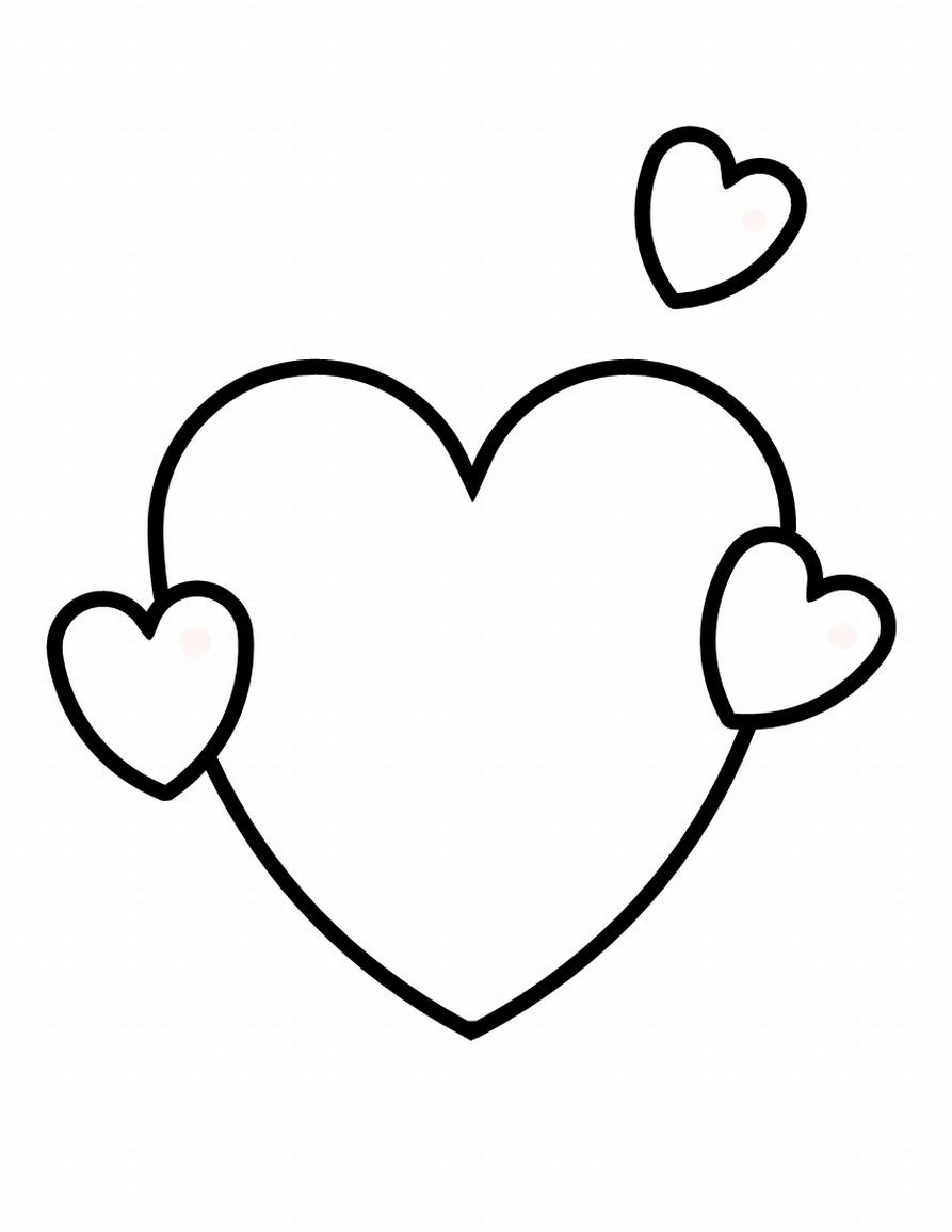 Heart Coloring Books
 Free Printable Shapes Coloring Pages For Kids