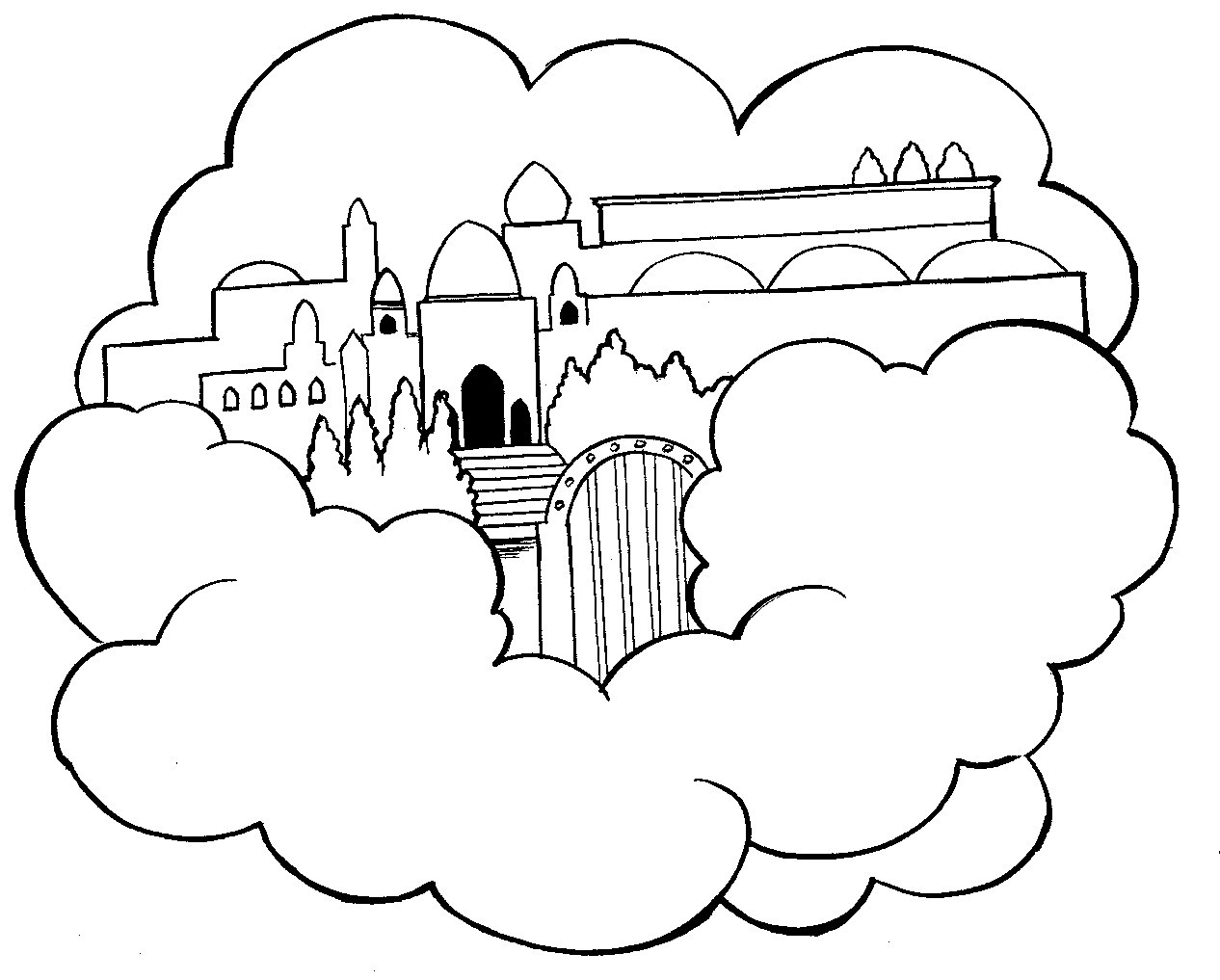 Heaven Coloring Sheets For Kids
 Reach the children by hook "and" by crook Bible lesson