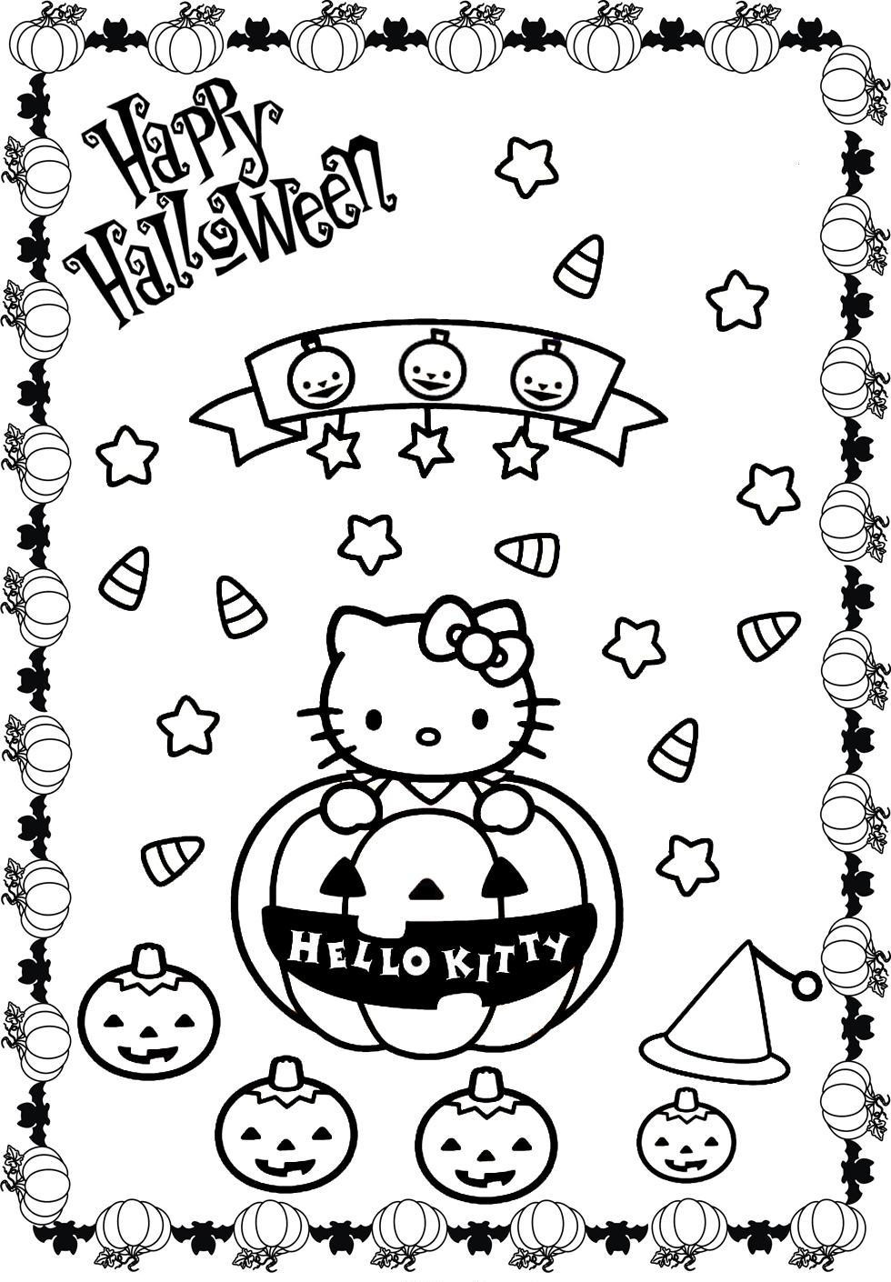 Hello Kitty Halloween Coloring Pages
 61 Cute Hello Kitty Free Coloring Pages Gianfreda