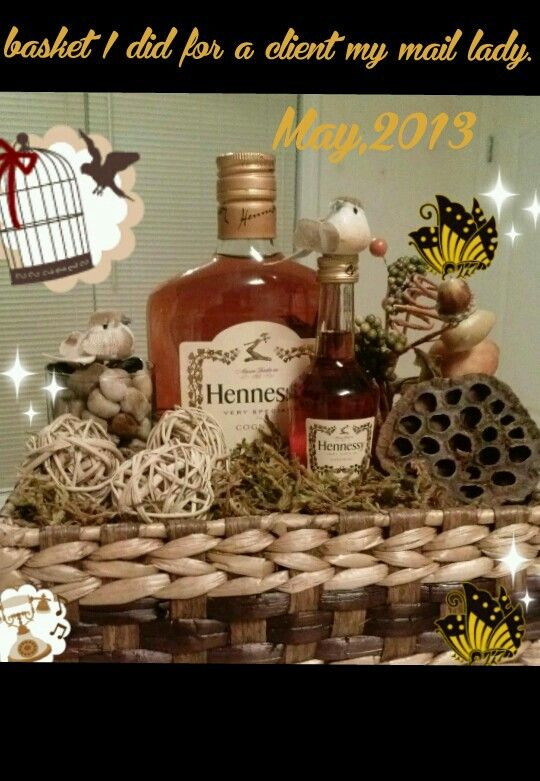 Hennessy Gift Ideas
 Gift baskets Baskets and Gifts on Pinterest