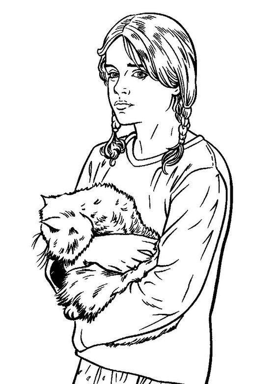 Hermione Granger Coloring Pages
 279 best Harry Potter Coloring Pages images on Pinterest