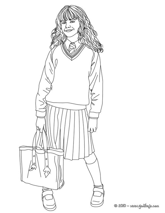 Hermione Granger Coloring Pages
 Dibujos para colorear emma watson en hermione granger es