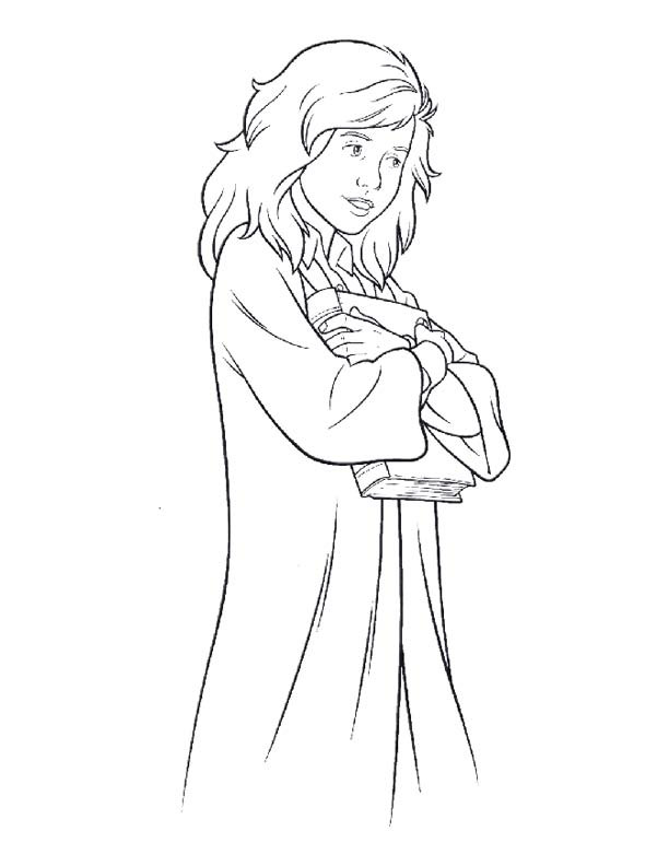 Hermione Granger Coloring Pages
 Herimine Granger Free Colouring Pages