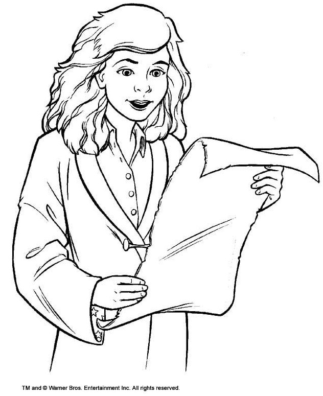 Hermione Granger Coloring Pages
 Hermione Grangers Name Coloring Pages Sketch Coloring Page