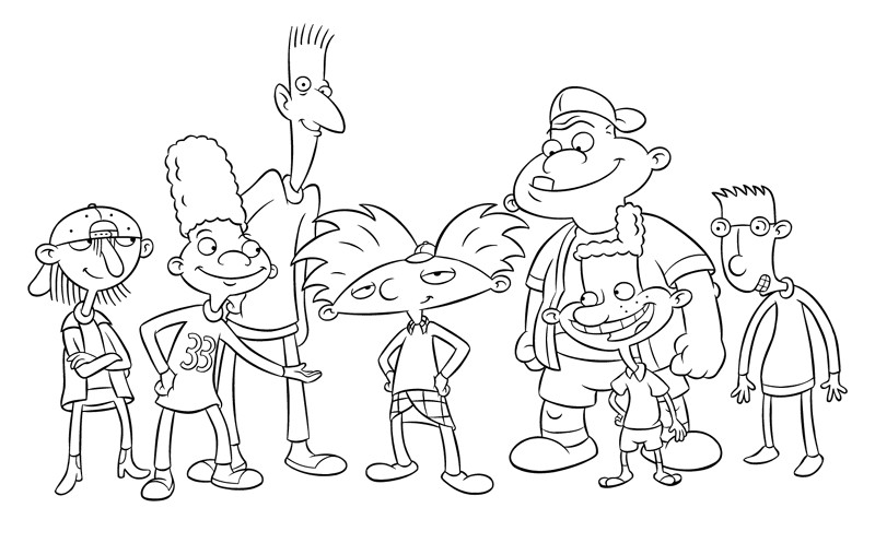 Hey Arnold Coloring Pages
 Hey Arnold Coloring Pages