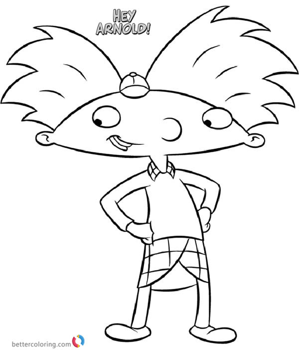 Hey Arnold Coloring Pages
 Hey Arnold Coloring Pages Arnold Smiling Free Printable