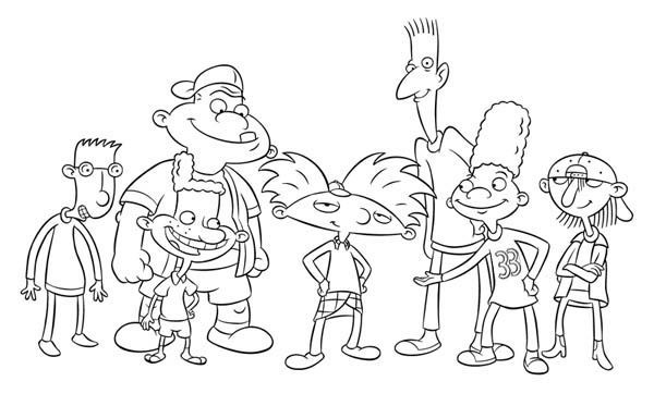 Hey Arnold Coloring Pages
 Hey Arnod Free Coloring Pages