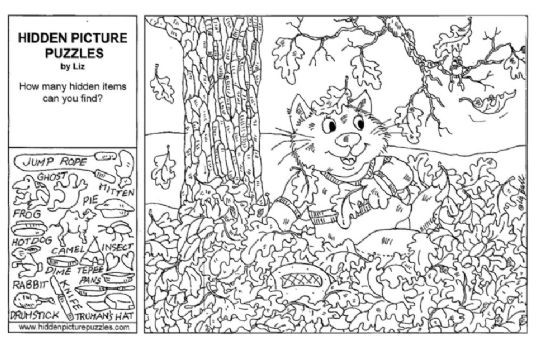 Hidden Pictures Coloring Pages
 Fall Hidden Printable Printable 360 Degree