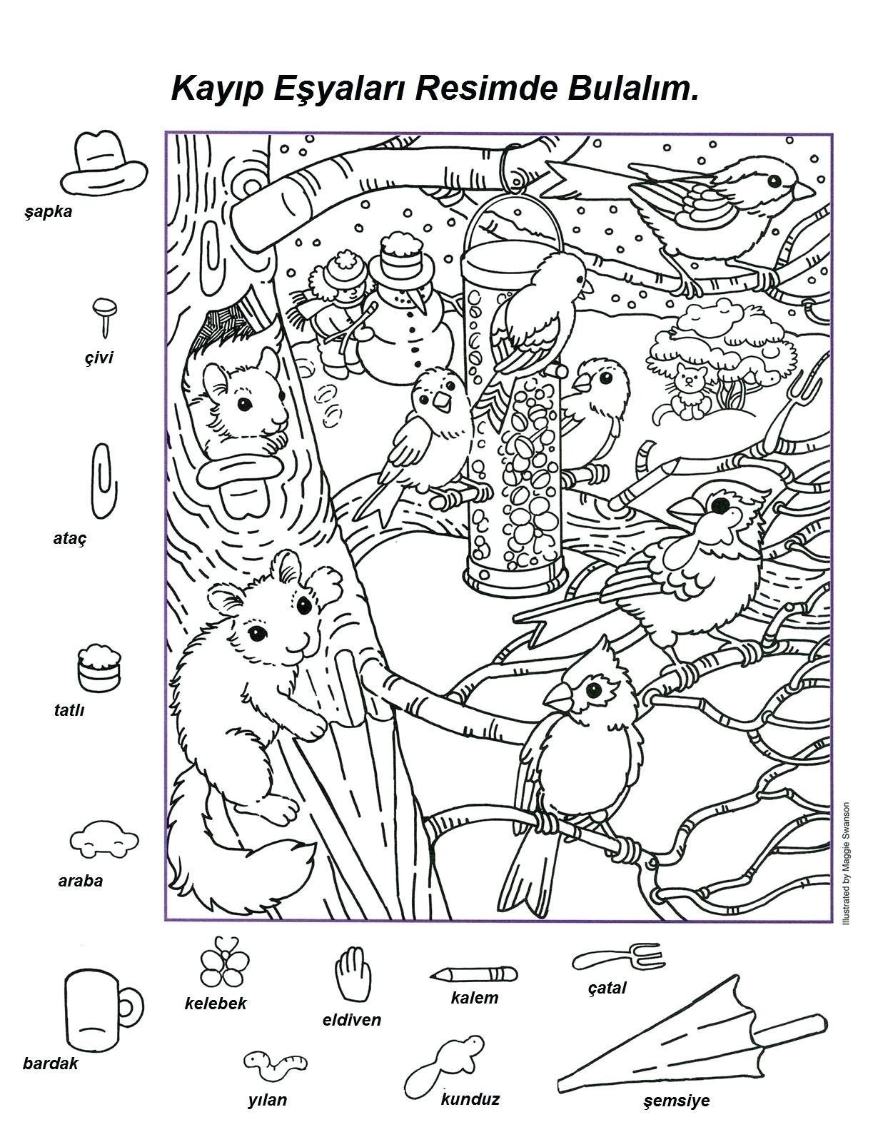 Hidden Pictures Coloring Pages
 Inspirational Hidden Printable