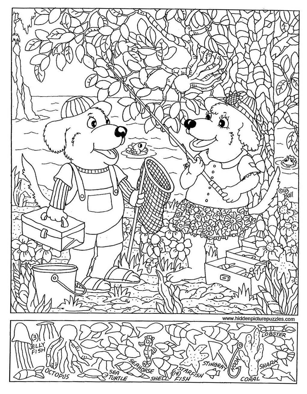 Hidden Pictures Coloring Pages
 7 Best of Hidden Printables For Adults