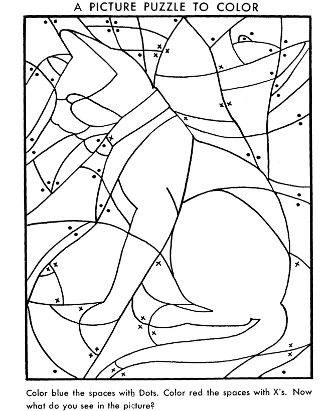 Hidden Pictures Coloring Pages
 Hidden Picture Coloring Page