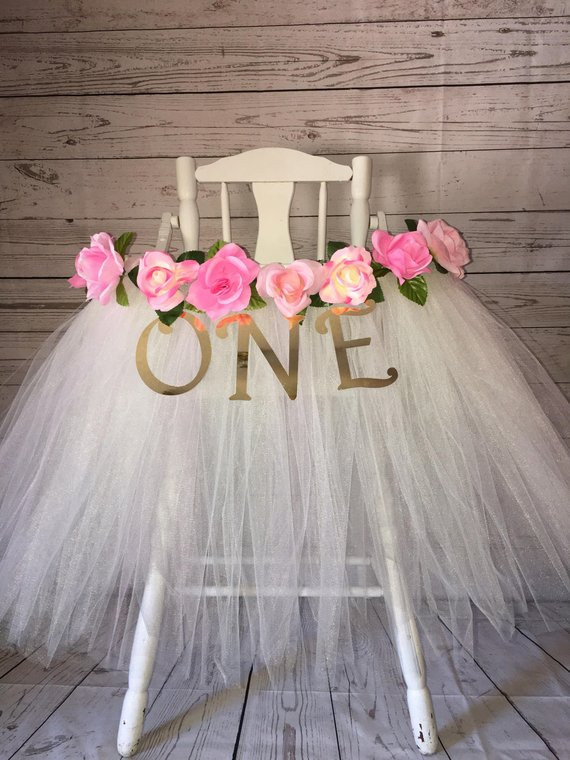 Best ideas about High Chair Decorations 1st Birthday Girl
. Save or Pin High Chair Tutu High Chair Skirt Ivory and Pink Highchair Now.
