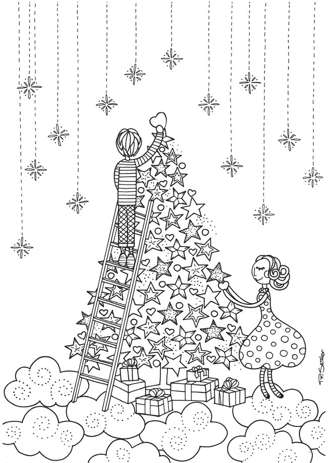 Holiday Coloring Pages For Adults
 21 Christmas Printable Coloring Pages EverythingEtsy