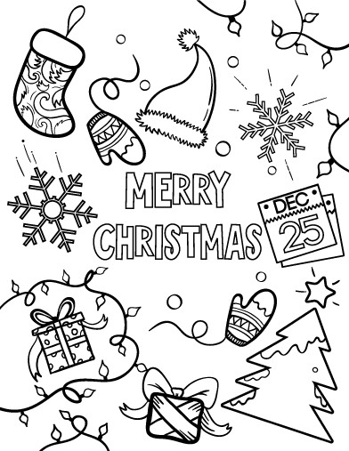 Holiday Coloring Pages For Kids
 Free Printable Merry Christmas Coloring Pages