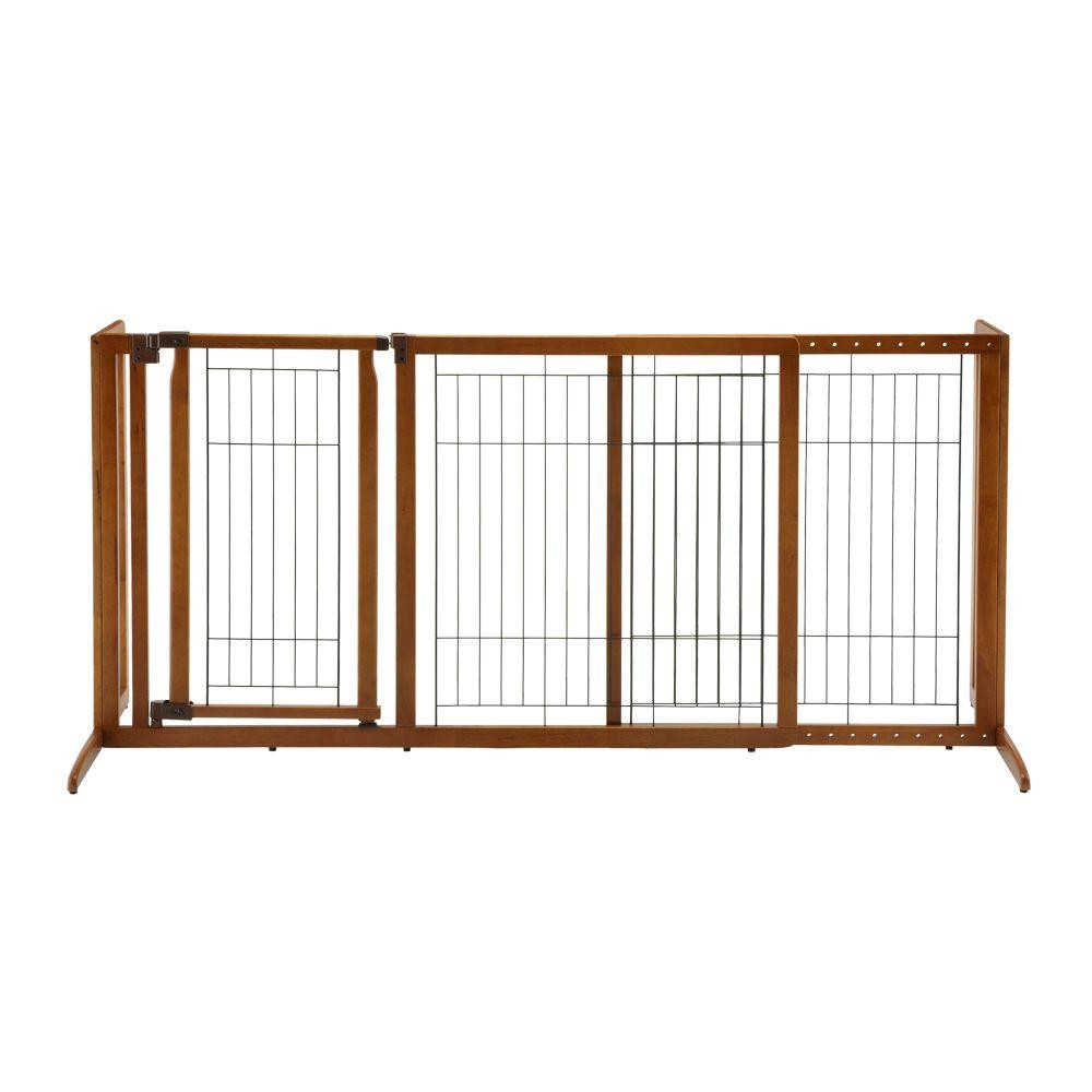 Best ideas about Home Depot Baby Gate
. Save or Pin Richell Medium Wood Deluxe Freestanding Pet Gate with Door Now.