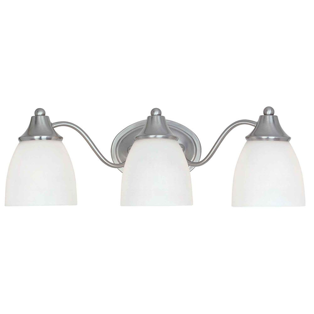 Best ideas about Home Depot Bathroom Lighting
. Save or Pin 1 Light Bath Bar In Brushed Nickel TN Canada Now.
