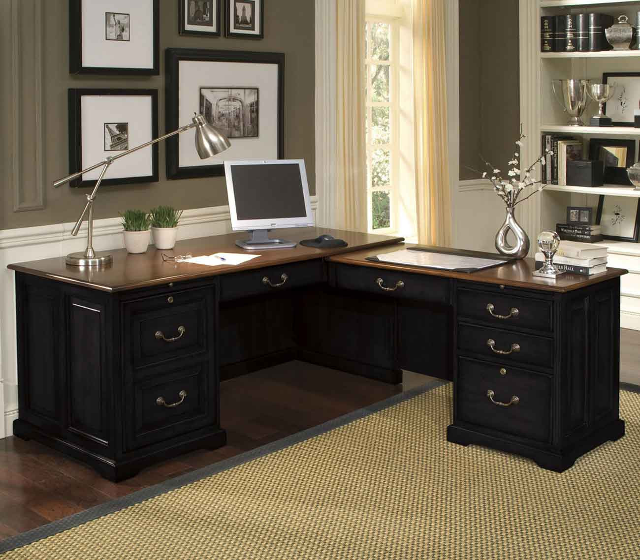 Best ideas about Home Office Desk
. Save or Pin Black L Shape Desk for Home fice Now.