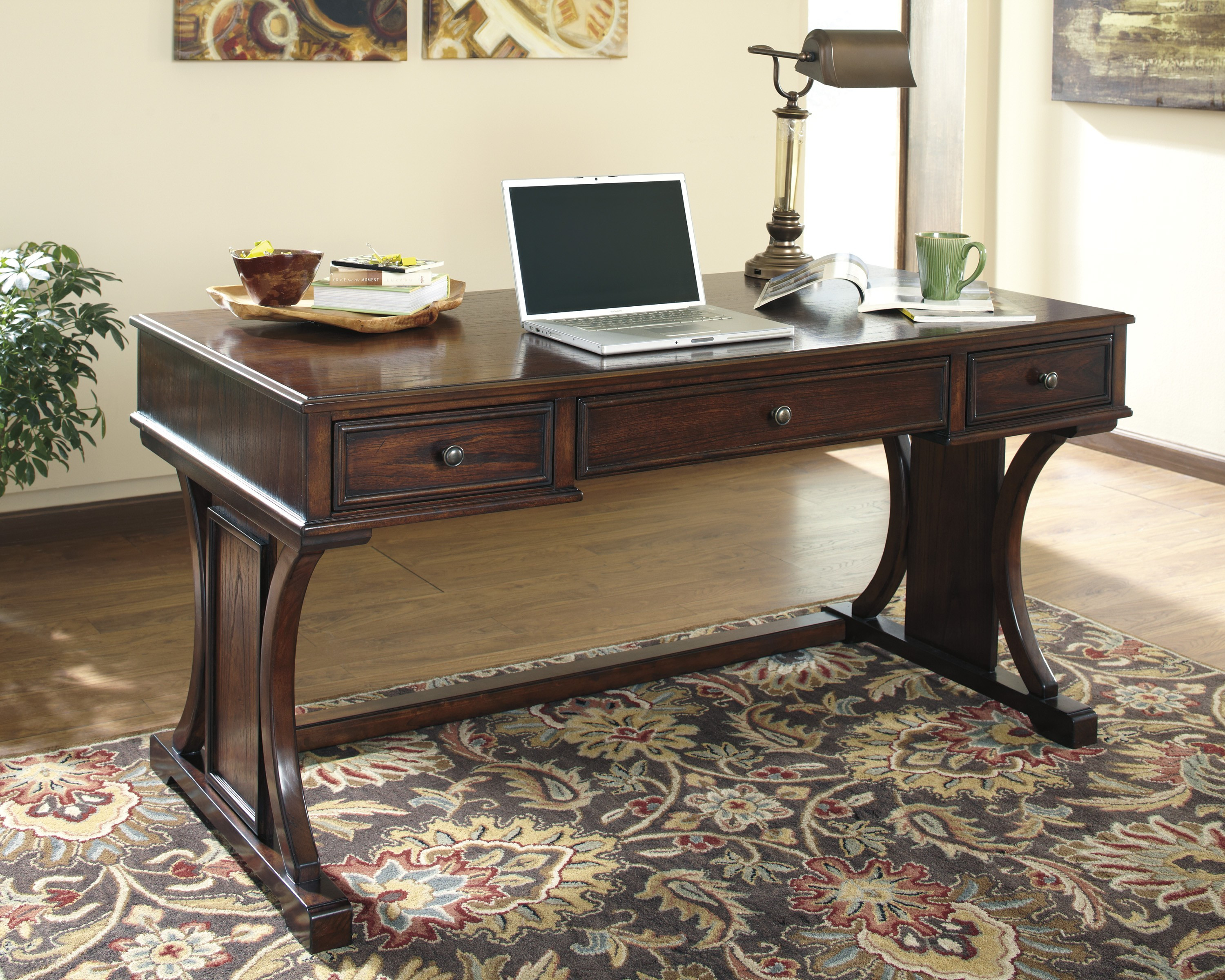 Best ideas about Home Office Desk
. Save or Pin Buy Devrik Home fice Desk by Signature Design from Now.