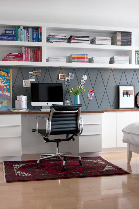 Best ideas about Home Office Storage
. Save or Pin Get This Look Easy Home fice with Wall Shelving Now.