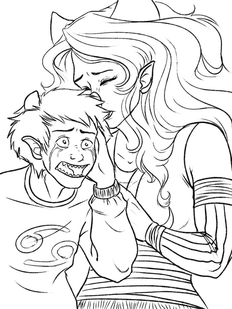 Homestuck Coloring Pages
 Homestuck Karkitty and the Disciple by NancyStageRat on