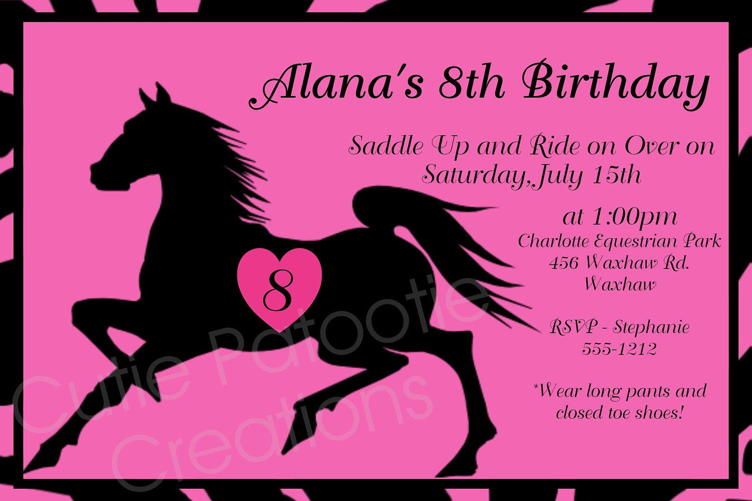 Best ideas about Horse Birthday Party Invitations
. Save or Pin birthday invitations Free printable horse birthday Now.