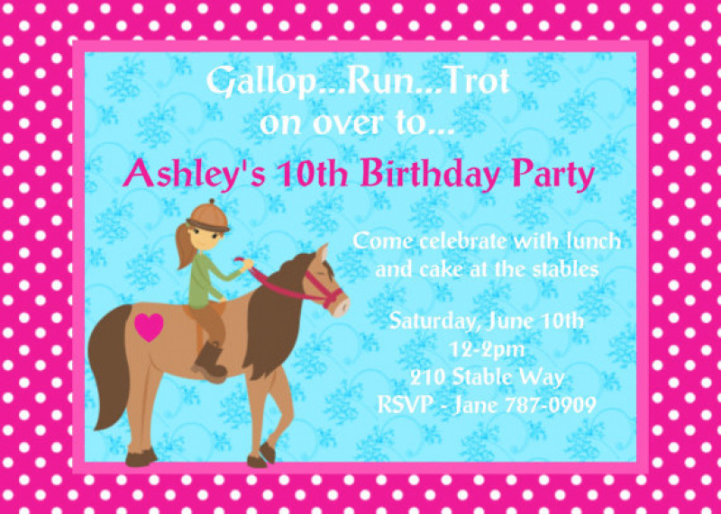 Best ideas about Horse Birthday Party Invitations
. Save or Pin Birthday Invitation Free Printable Horse – orderecigsjuice Now.