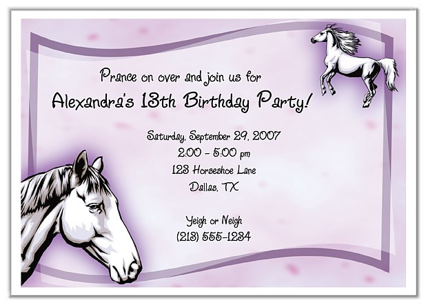 Best ideas about Horse Birthday Party Invitations
. Save or Pin Horse Birthday Party Invitations Horse Pony Now.