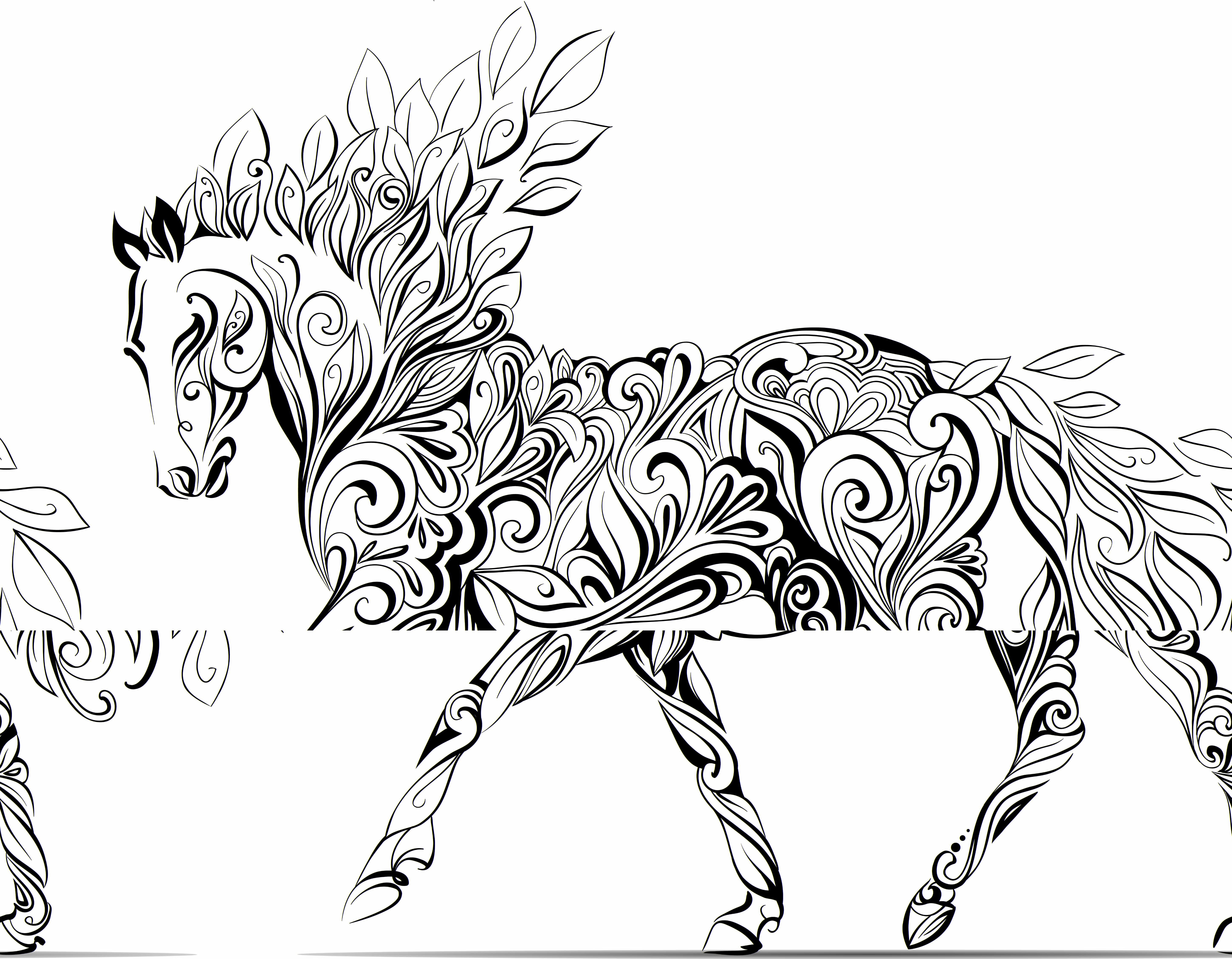 Horse Coloring Pages For Adults
 adult horse coloring pages children a to color wallpapers